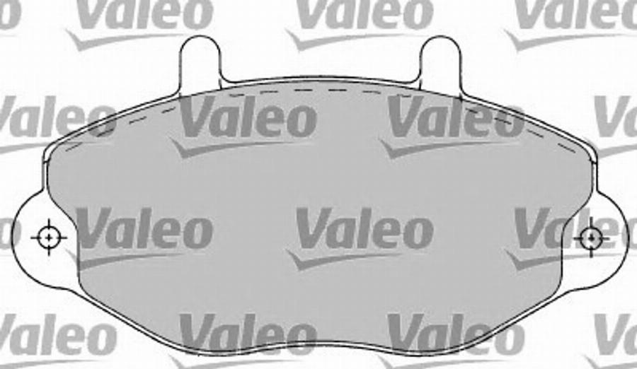 Valeo 597154 - Bremžu uzliku kompl., Disku bremzes www.autospares.lv