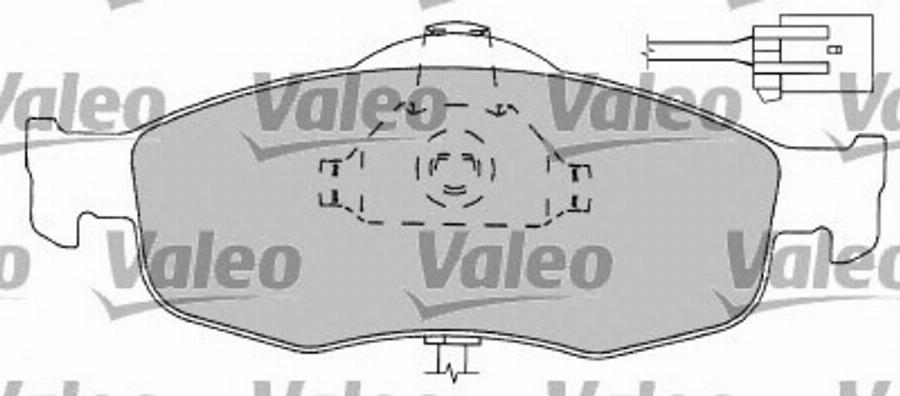 Valeo 597169 - Тормозные колодки, дисковые, комплект www.autospares.lv