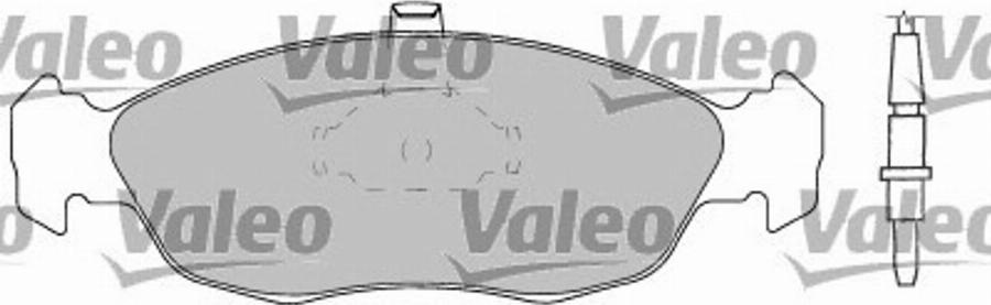 Valeo 597166 - Bremžu uzliku kompl., Disku bremzes www.autospares.lv