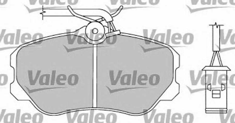 Valeo 597161 - Тормозные колодки, дисковые, комплект www.autospares.lv