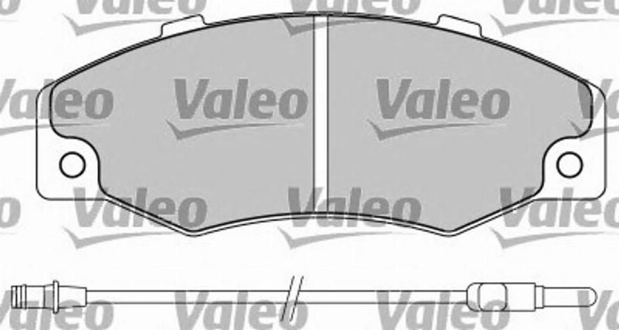 Valeo 597105 - Bremžu uzliku kompl., Disku bremzes www.autospares.lv