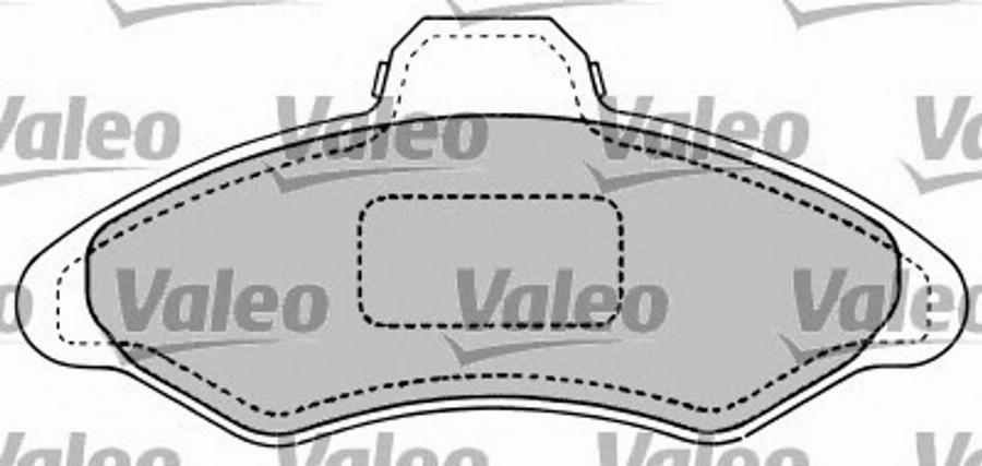 Valeo 597103 - Bremžu uzliku kompl., Disku bremzes www.autospares.lv