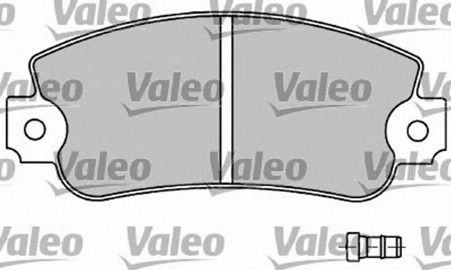 Valeo 597180 - Тормозные колодки, дисковые, комплект www.autospares.lv