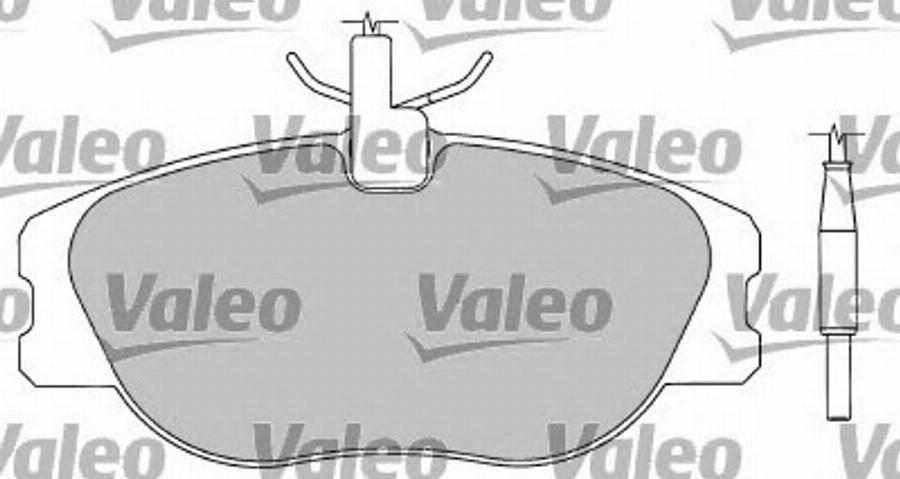 Valeo 597188 - Brake Pad Set, disc brake www.autospares.lv