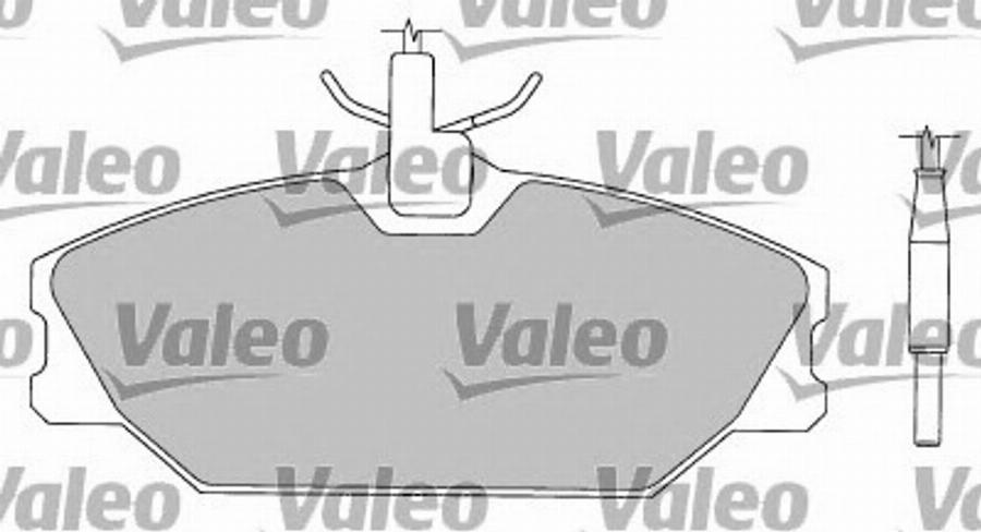 Valeo 597135 - Brake Pad Set, disc brake www.autospares.lv