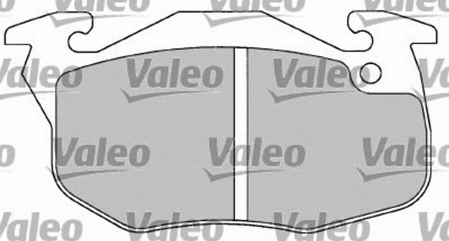 Valeo 597136 - Тормозные колодки, дисковые, комплект www.autospares.lv