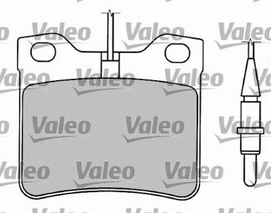 Valeo 597125 - Bremžu uzliku kompl., Disku bremzes www.autospares.lv