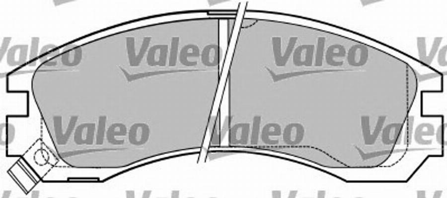 Valeo 597179 - Тормозные колодки, дисковые, комплект www.autospares.lv