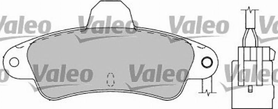 Valeo 597172 - Bremžu uzliku kompl., Disku bremzes www.autospares.lv