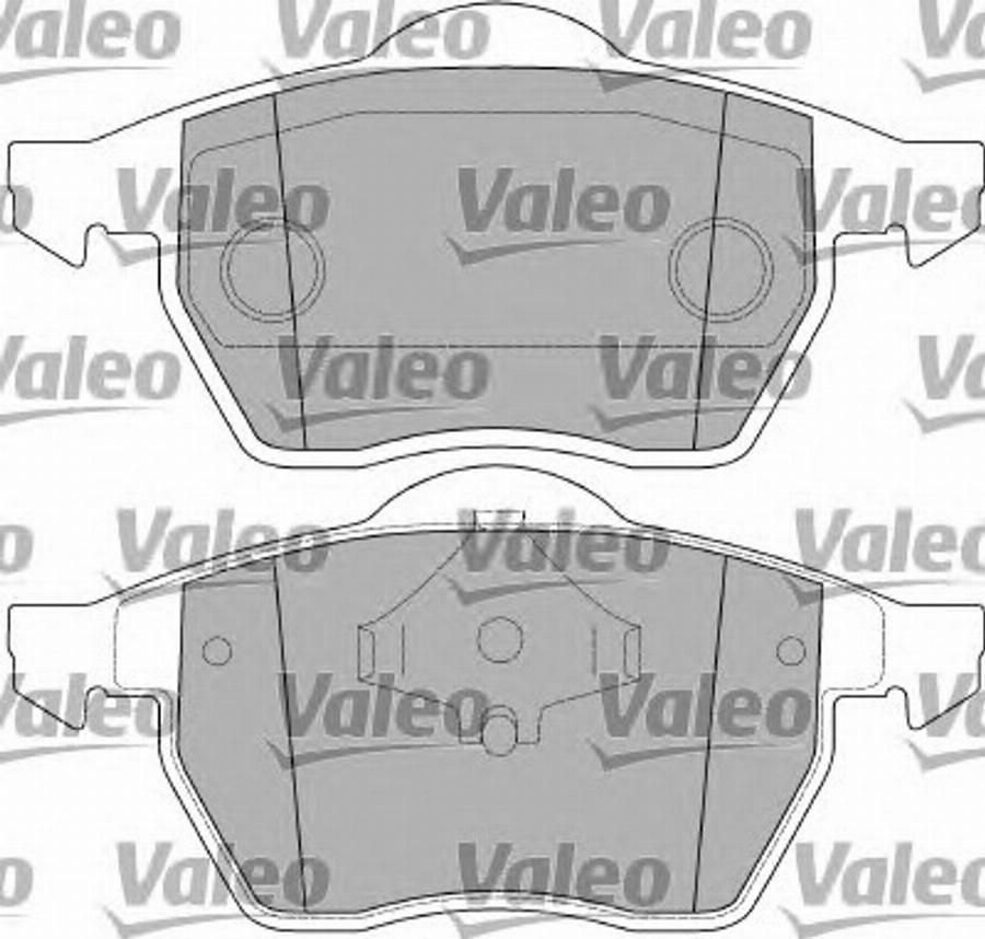 Valeo 597393 - Тормозные колодки, дисковые, комплект www.autospares.lv