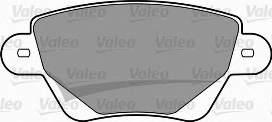 Valeo 597392 - Тормозные колодки, дисковые, комплект www.autospares.lv