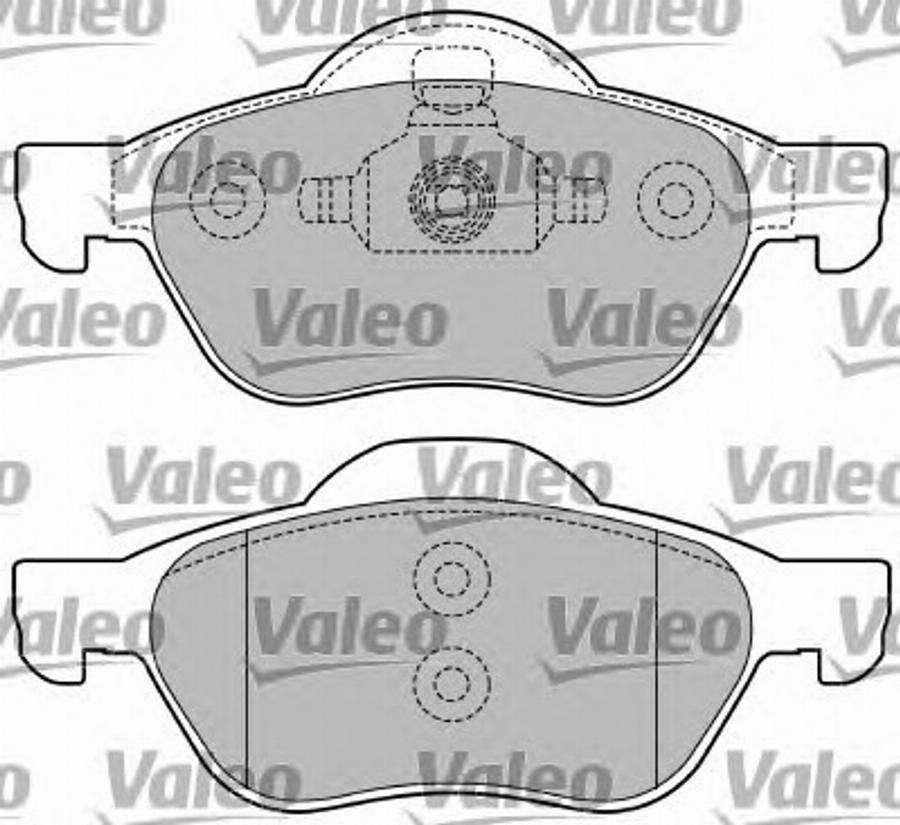 Valeo 597353 - Bremžu uzliku kompl., Disku bremzes www.autospares.lv