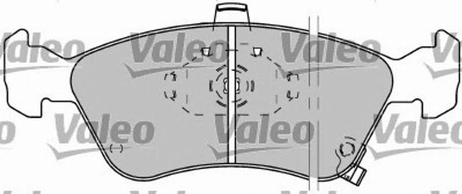 Valeo 597304 - Bremžu uzliku kompl., Disku bremzes www.autospares.lv