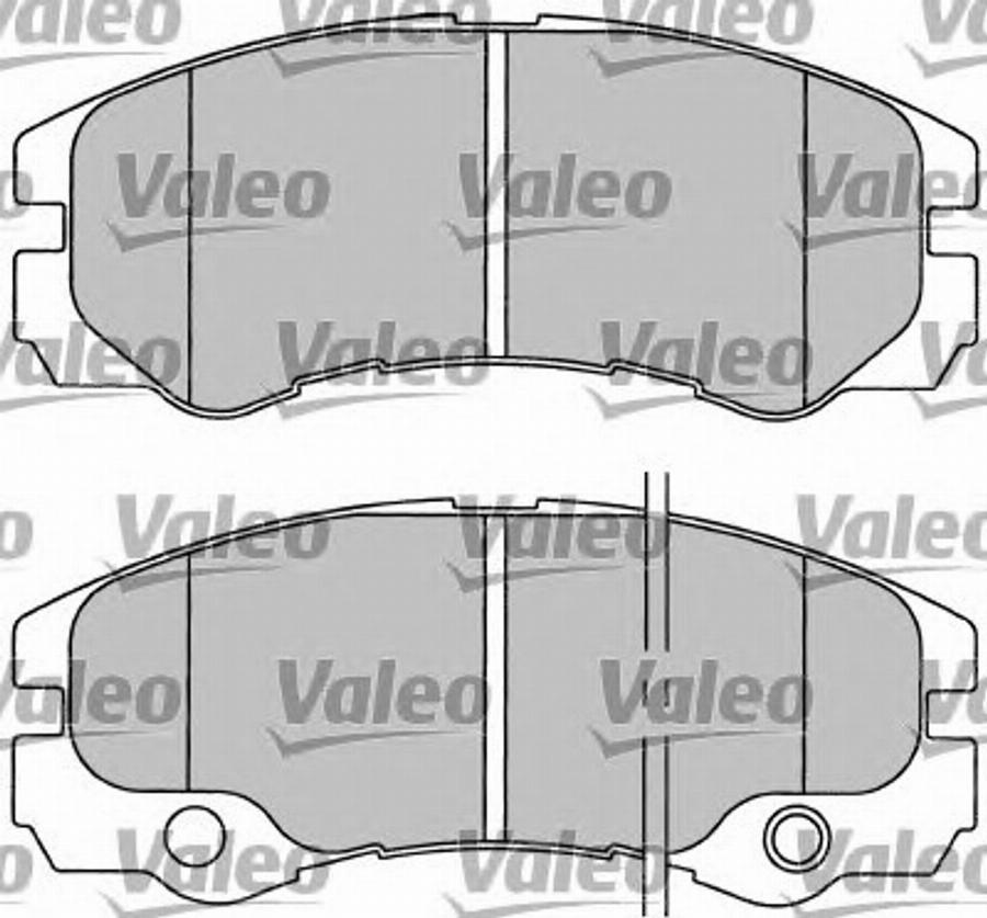 Valeo 597303 - Bremžu uzliku kompl., Disku bremzes www.autospares.lv