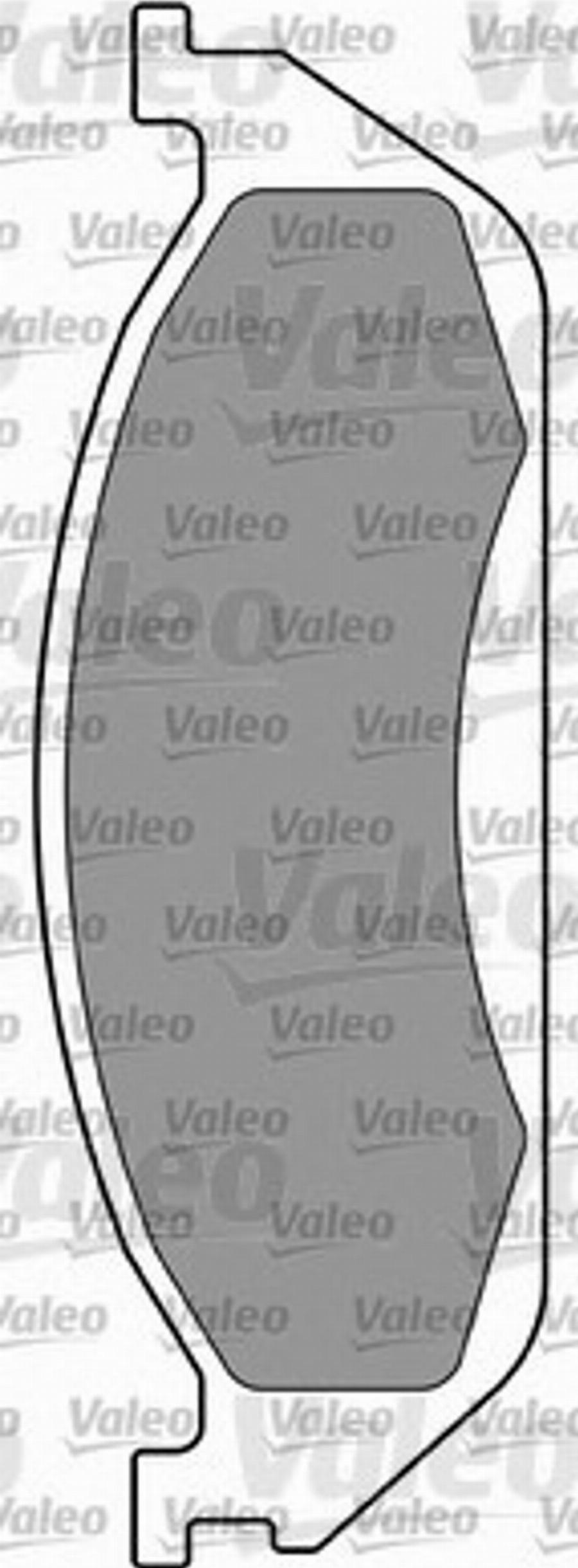 Valeo 597316 - Bremžu uzliku kompl., Disku bremzes www.autospares.lv