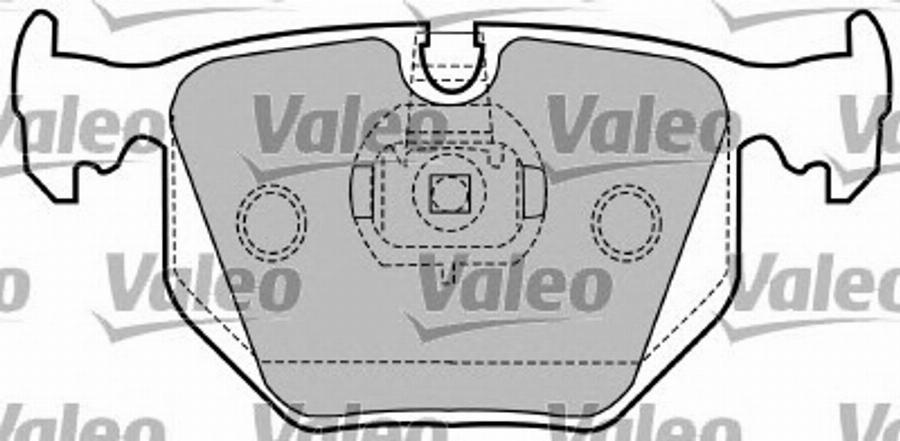 Valeo 597323 - Bremžu uzliku kompl., Disku bremzes www.autospares.lv