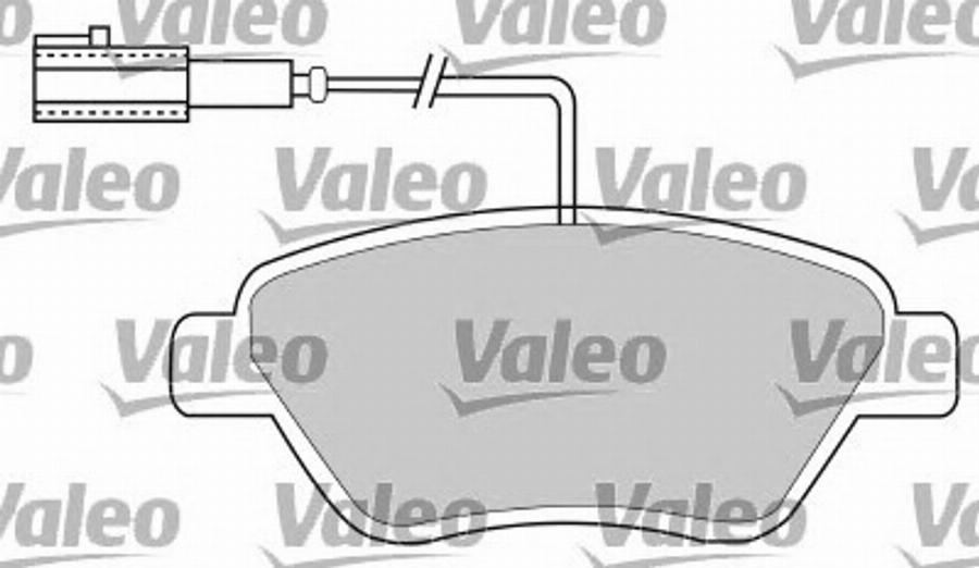 Valeo 597370 - Brake Pad Set, disc brake www.autospares.lv