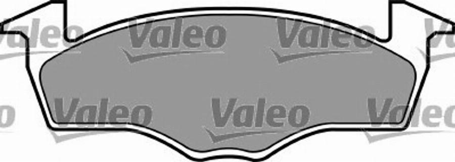 Valeo 597242 - Bremžu uzliku kompl., Disku bremzes www.autospares.lv