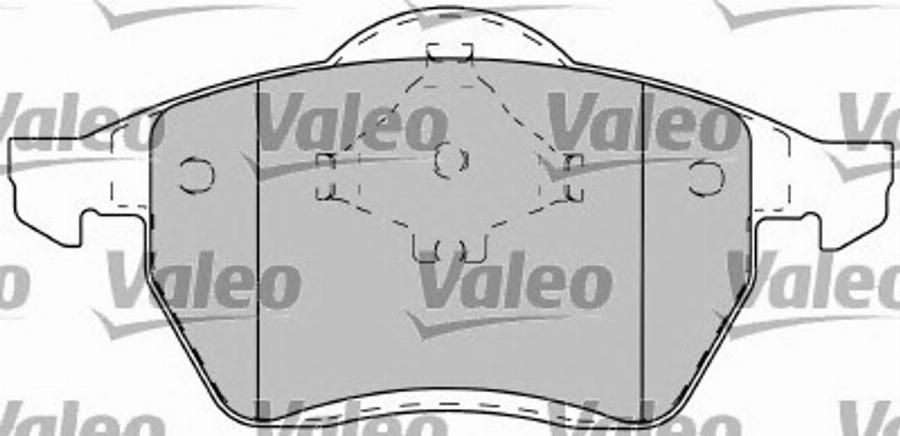 Valeo 597260 - Bremžu uzliku kompl., Disku bremzes www.autospares.lv