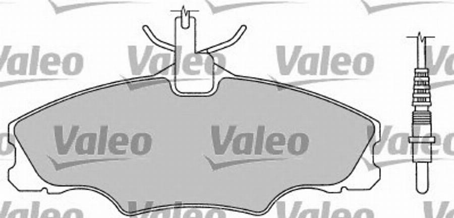 Valeo 597208 - Bremžu uzliku kompl., Disku bremzes www.autospares.lv