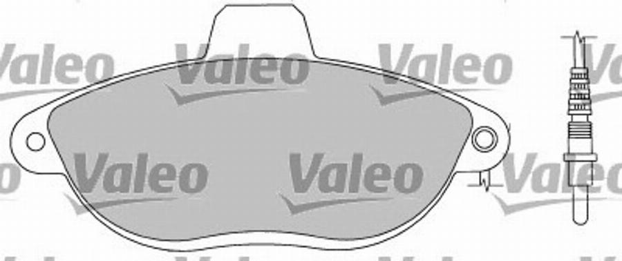 Valeo 597219 - Brake Pad Set, disc brake www.autospares.lv