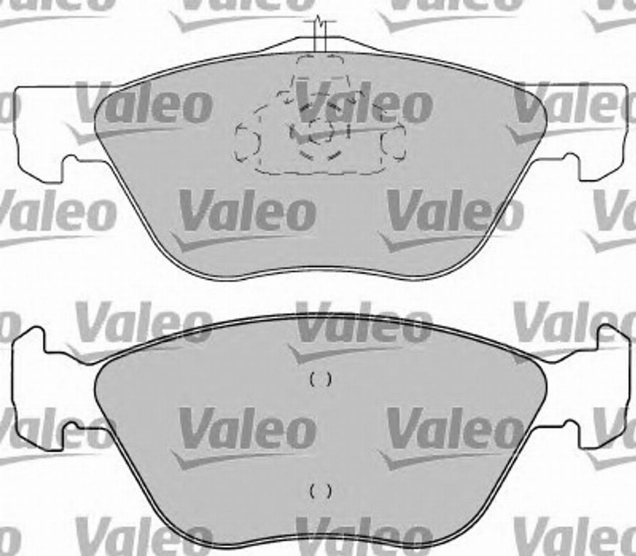 Valeo 597217 - Тормозные колодки, дисковые, комплект www.autospares.lv