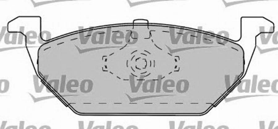 Valeo 597282 - Brake Pad Set, disc brake www.autospares.lv