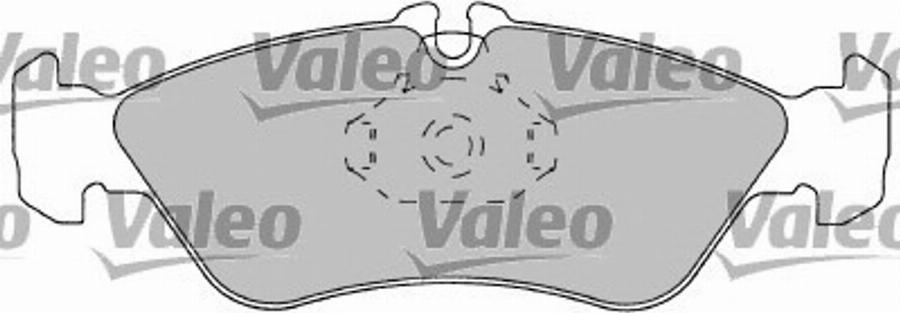 Valeo 597233 - Тормозные колодки, дисковые, комплект www.autospares.lv