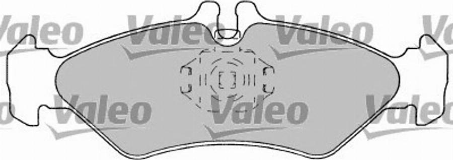 Valeo 597232 - Тормозные колодки, дисковые, комплект www.autospares.lv