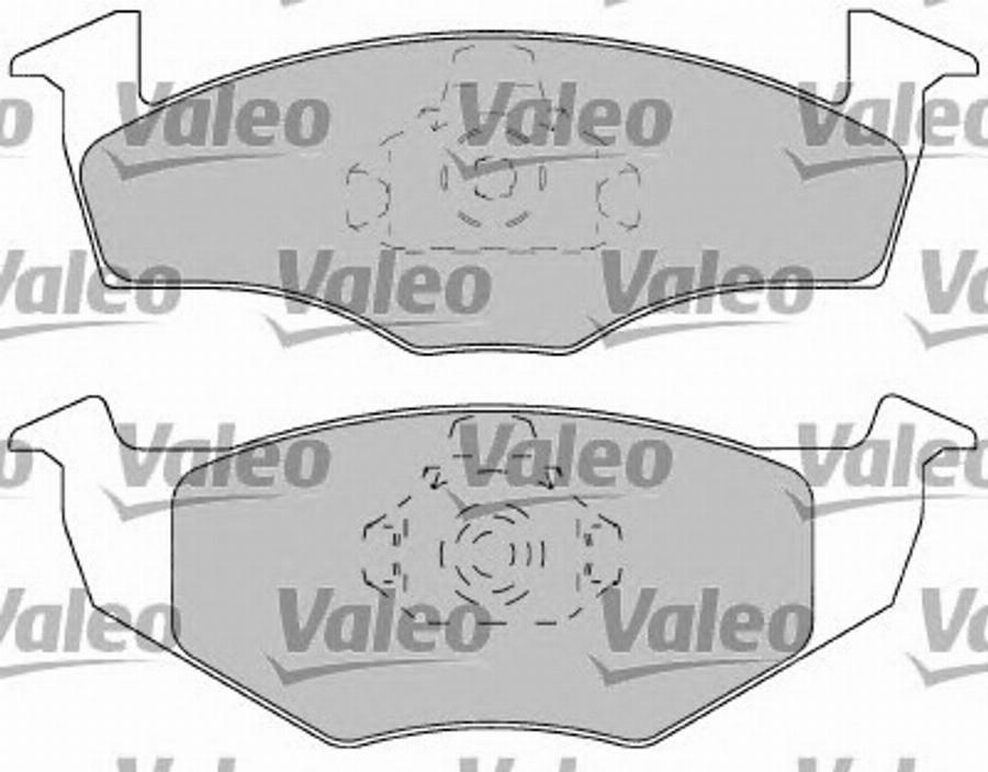 Valeo 597220 - Bremžu uzliku kompl., Disku bremzes www.autospares.lv