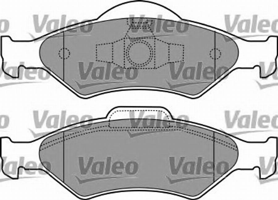 Valeo 597223 - Bremžu uzliku kompl., Disku bremzes www.autospares.lv