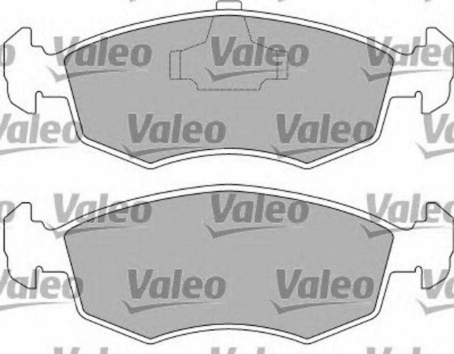 Valeo 597272 - Bremžu uzliku kompl., Disku bremzes www.autospares.lv