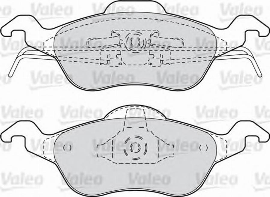 Valeo 540944 - Тормозные колодки, дисковые, комплект www.autospares.lv