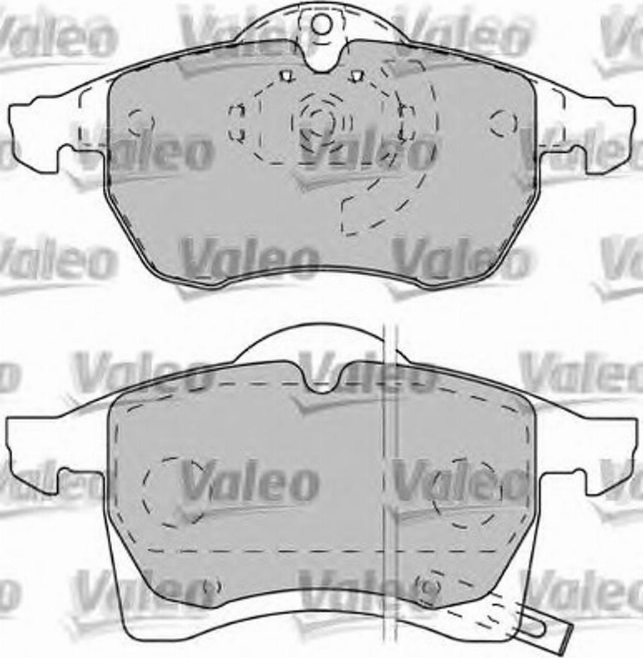 Valeo 540945 - Тормозные колодки, дисковые, комплект www.autospares.lv