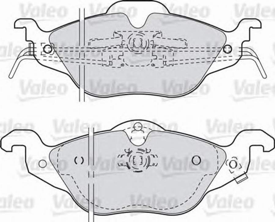 Valeo 540941 - Тормозные колодки, дисковые, комплект www.autospares.lv