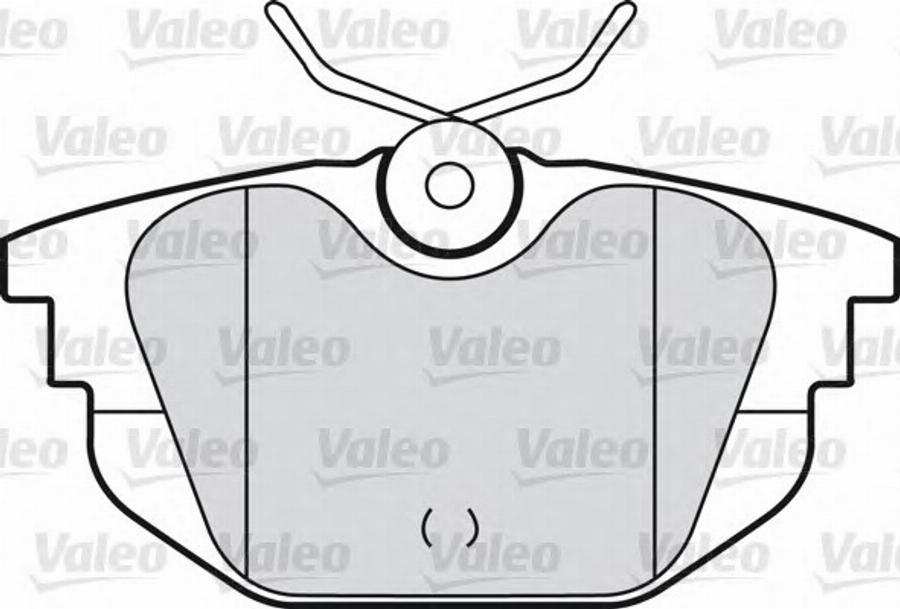 Valeo 540968 - Тормозные колодки, дисковые, комплект www.autospares.lv