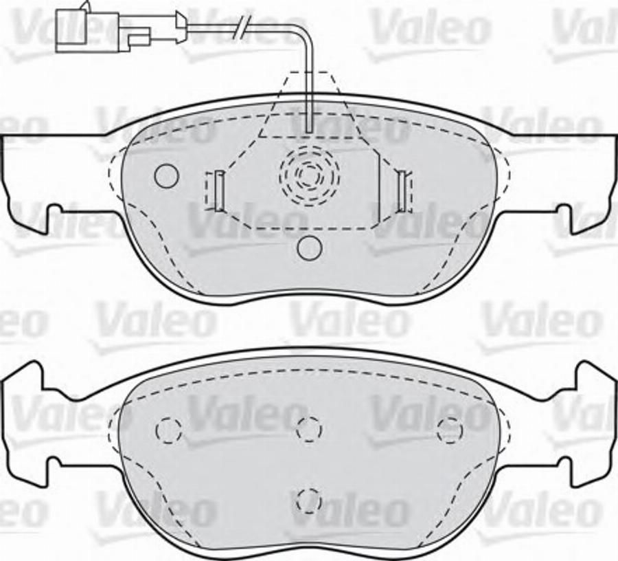 Valeo 540936 - Brake Pad Set, disc brake www.autospares.lv