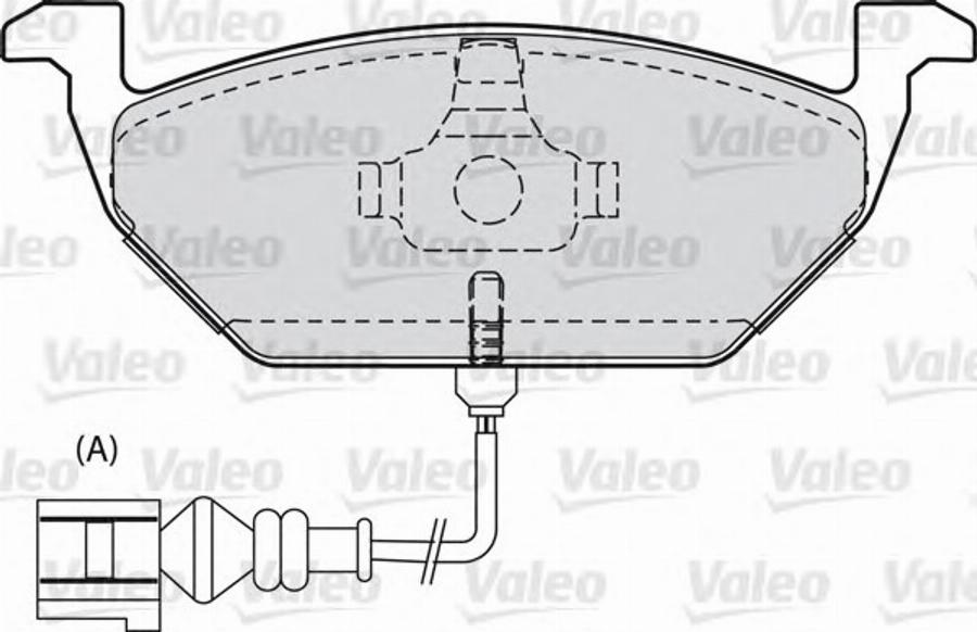 Valeo 540973 - Brake Pad Set, disc brake www.autospares.lv