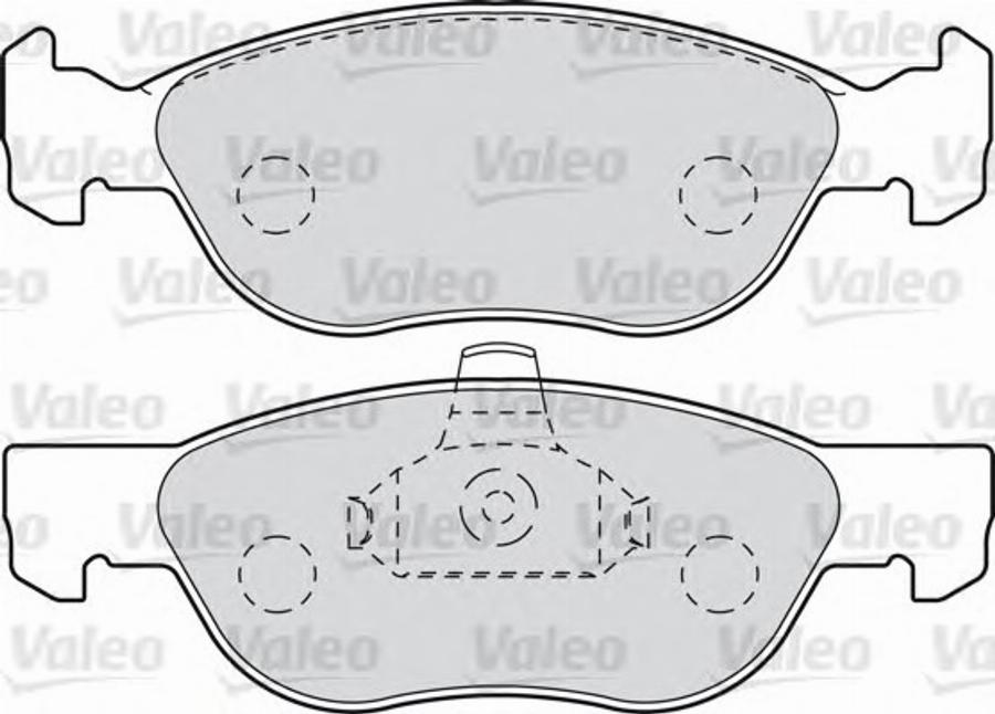 Valeo 540977 - Bremžu uzliku kompl., Disku bremzes www.autospares.lv