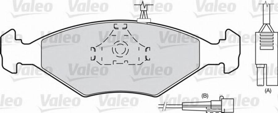 Valeo 540 499 - Brake Pad Set, disc brake www.autospares.lv