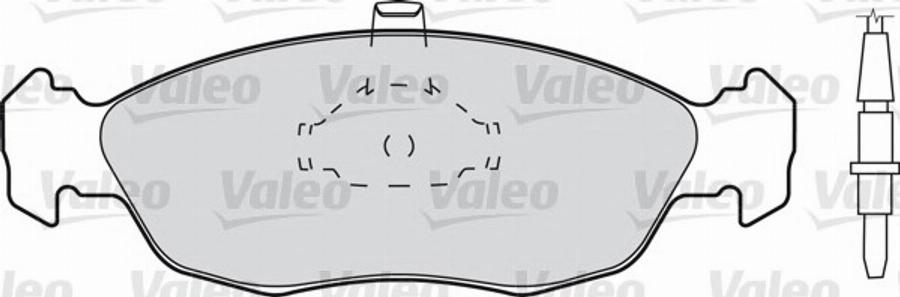 Valeo 540 492 - Тормозные колодки, дисковые, комплект www.autospares.lv