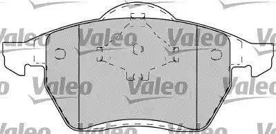 Valeo 598401 - Тормозные колодки, дисковые, комплект www.autospares.lv