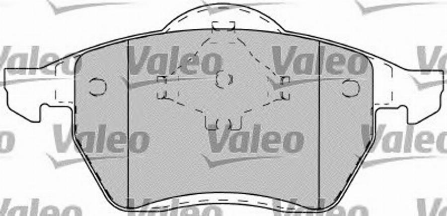 Valeo 540 497 - Тормозные колодки, дисковые, комплект www.autospares.lv