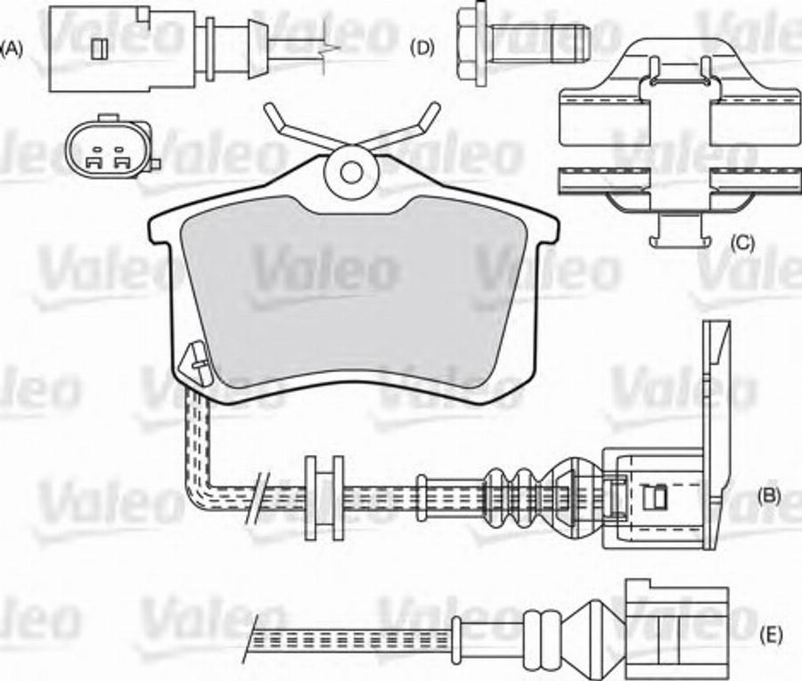 Valeo 540 448 - Brake Pad Set, disc brake www.autospares.lv