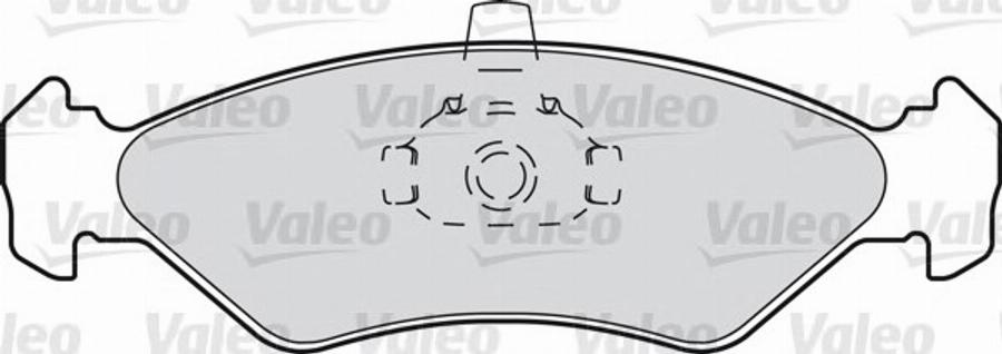 Valeo 540 447 - Тормозные колодки, дисковые, комплект www.autospares.lv