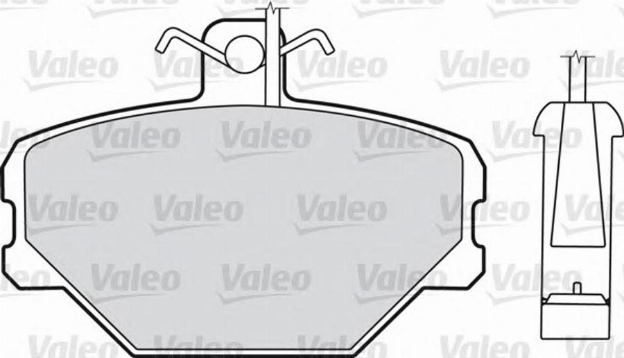 Valeo 540 406 - Тормозные колодки, дисковые, комплект www.autospares.lv