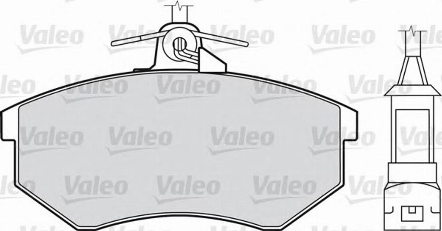 Valeo 540 401 - Тормозные колодки, дисковые, комплект www.autospares.lv