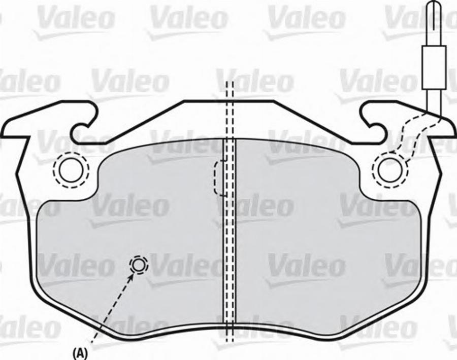 Valeo 540 484 - Brake Pad Set, disc brake www.autospares.lv