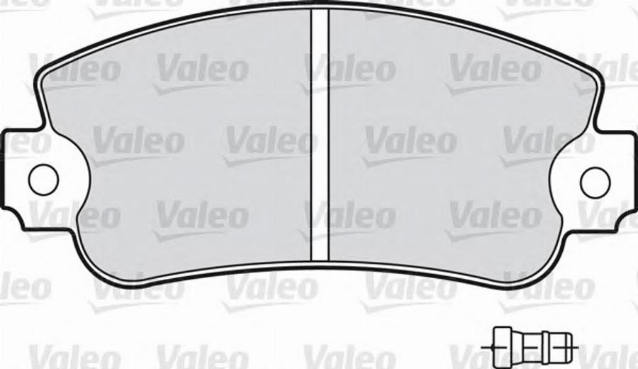 Valeo 540 482 - Тормозные колодки, дисковые, комплект www.autospares.lv