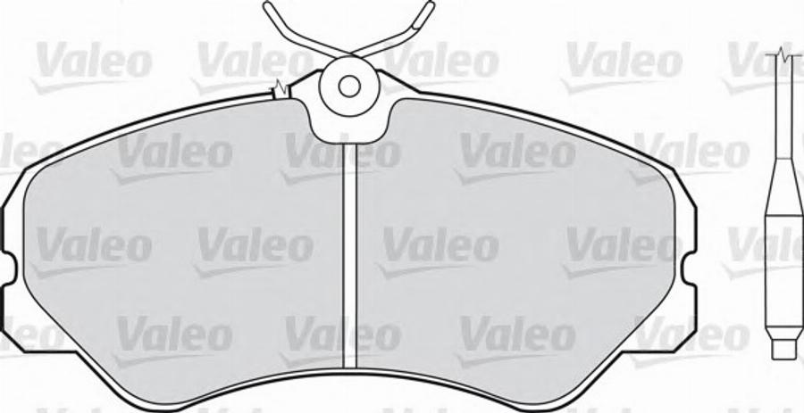 Valeo 540 434 - Тормозные колодки, дисковые, комплект www.autospares.lv